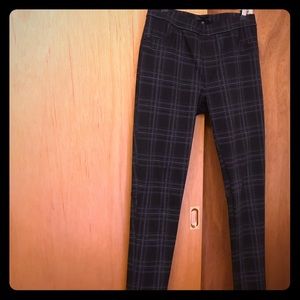 Sanctuary Plaid Pull-On Ponte Pants